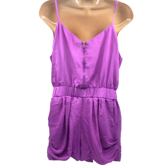 Lucca Couture Babydoll Romper Sun Dress Y2K Purple Skort L Womens Tank - Picture 4 of 16